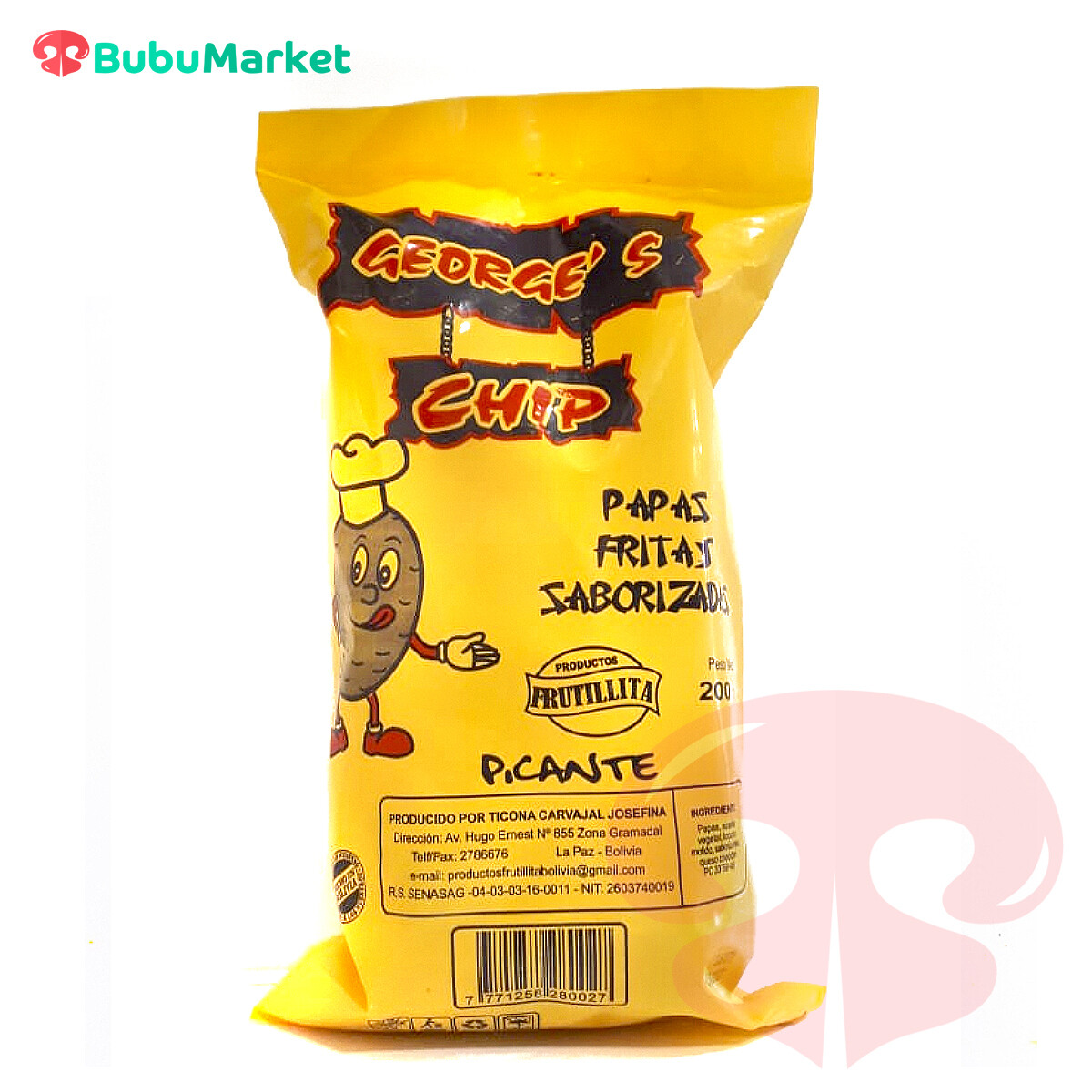 PAPAS FRITAS GEORGE'S SABORIZADAS PICANTES 200 GR. PAPAS FRITAS GEORGE'S SABORIZADAS PICANTES 200 GR.