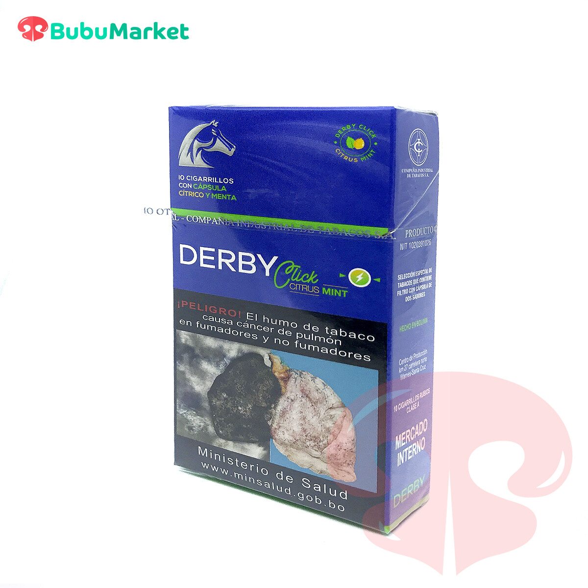 CIGARRILLOS DERBY CLICK CITRICO Y MENTA CAJA DE 20 U. CIGARRILLOS DERBY CLICK CITRICO Y MENTA CAJA DE 20 U.