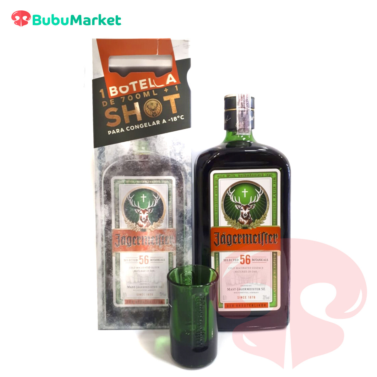 PACK JAGERMEISTER + SHOT 700 ML. PACK JAGERMEISTER + SHOT 700 ML.