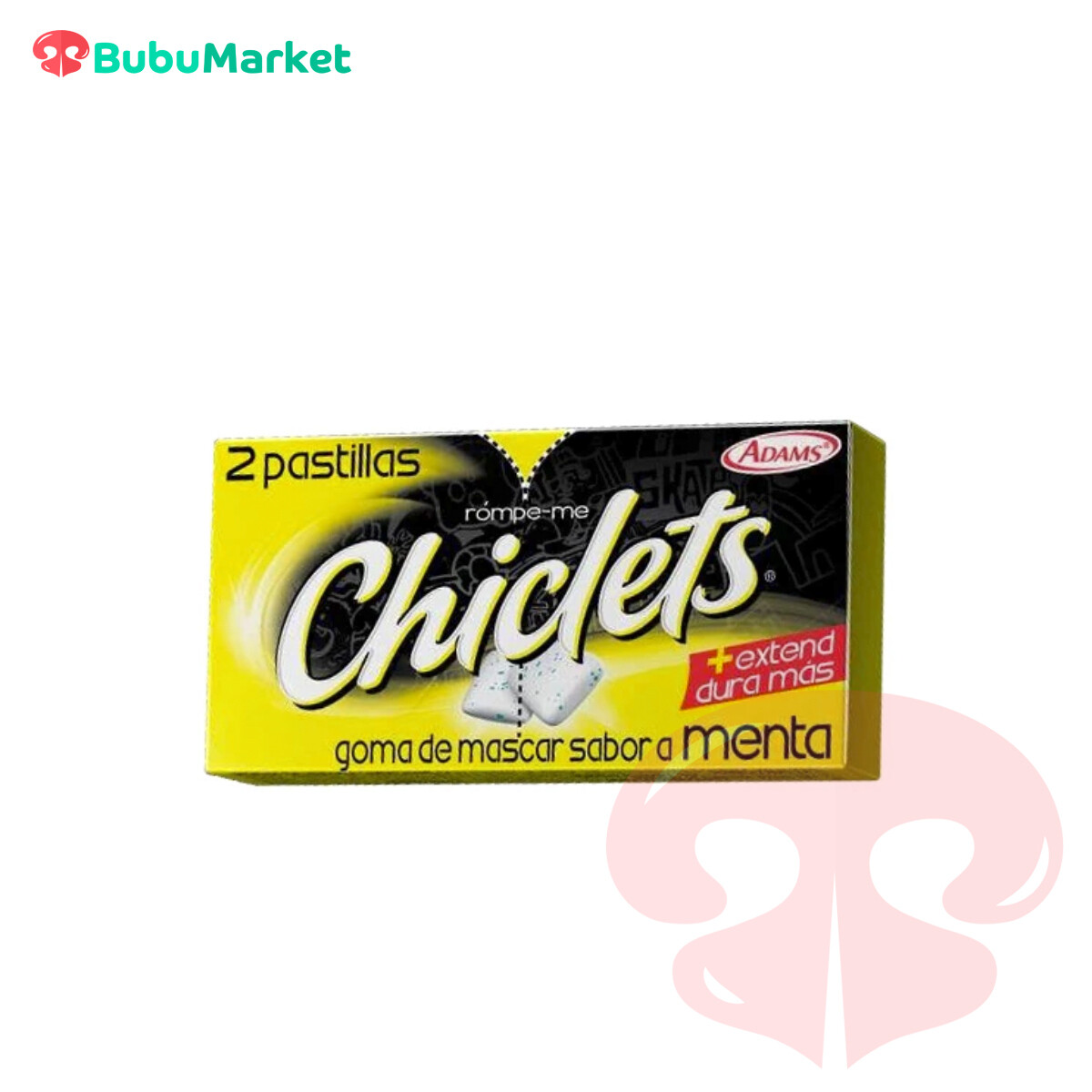 CHICLETS, GOMA DE MASCAR MENTA CHICLETS, GOMA DE MASCAR MENTA