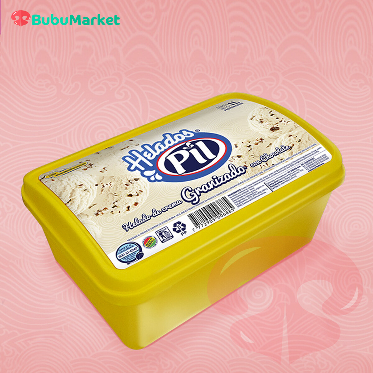 HELADO PIL GRANIZADO CON CHOCOLATE 1 L. HELADO PIL GRANIZADO CON CHOCOLATE 1 L.