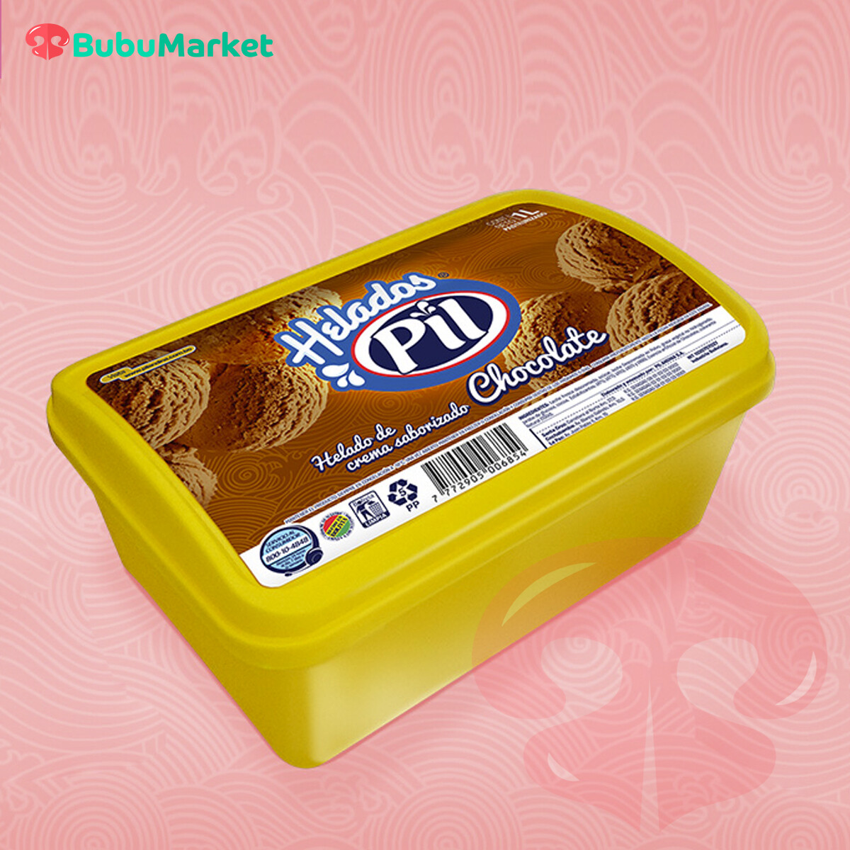 HELADO PIL CREMA SABOR CHOCOLATE 1 L. HELADO PIL CREMA SABOR CHOCOLATE 1 L.