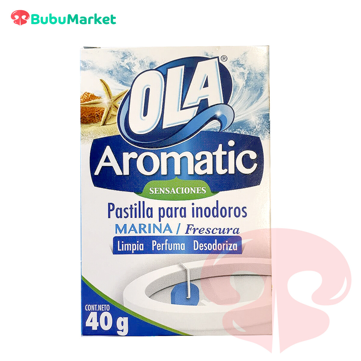 PASTILLA PARA INODOROS MARINA OLA AROMATIC 40 GR. PASTILLA PARA INODOROS MARINA OLA AROMATIC 40 GR.