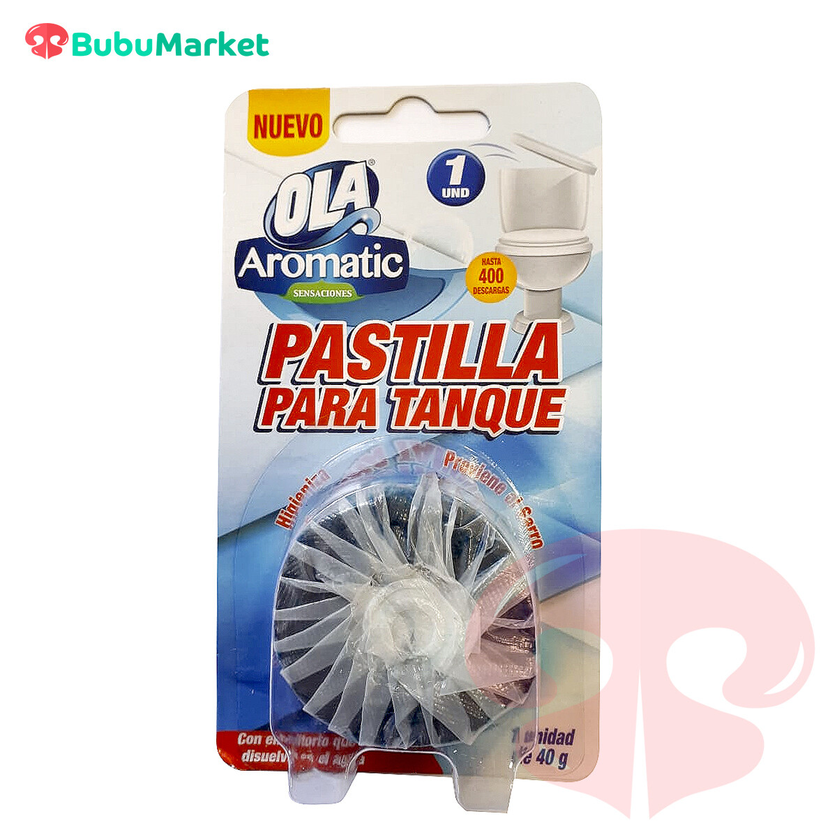 PASTILLA PARA TANQUE OLA AROMATIC 40 GR. PASTILLA PARA TANQUE OLA AROMATIC 40 GR.