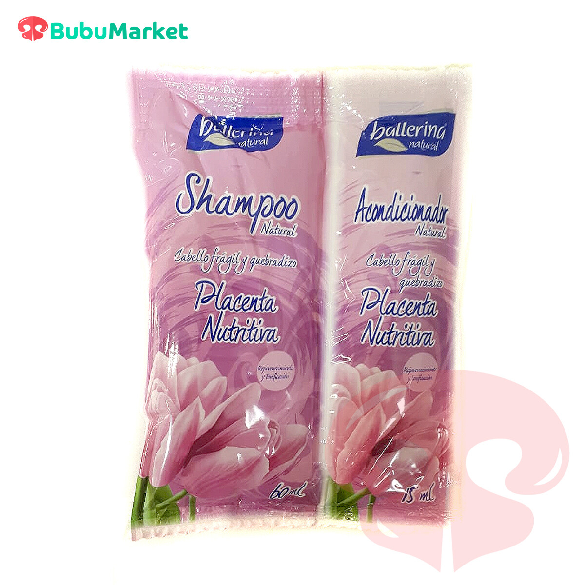 SHAMPOO Y ACONDICIONADOR SACHET BALLERINA PLACENTA NUTRITIVA 60 Y 75 ML. SHAMPOO Y ACONDICIONADOR SACHET BALLERINA PLACENTA NUTRITIVA 60 Y 75 ML.