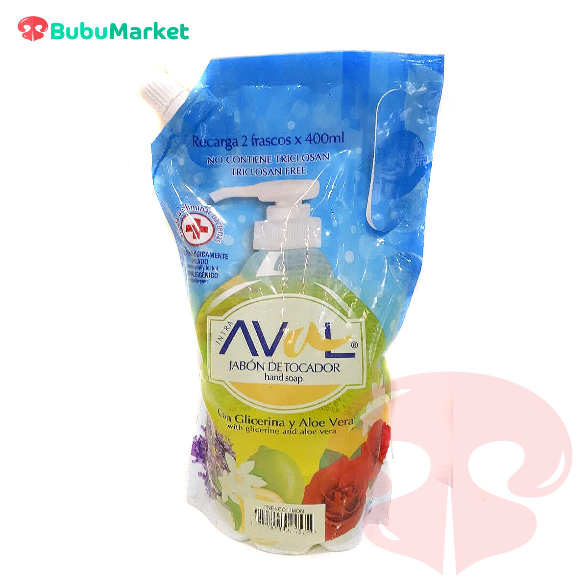 JABON LIQUIDO AVAL FRESCO LIMON DOYPACK 1 L. JABON LIQUIDO AVAL FRESCO LIMON DOYPACK 1 L.