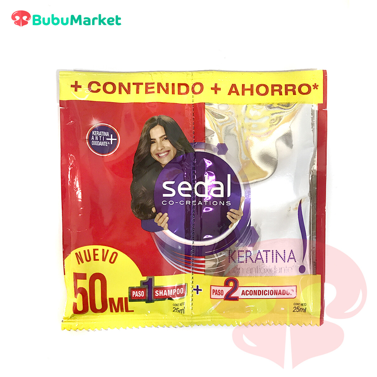 SHAMPOO + ACONDICIONADOR SEDAL KERATINA SACHET 50 ML. SHAMPOO + ACONDICIONADOR SEDAL KERATINA SACHET 50 ML.