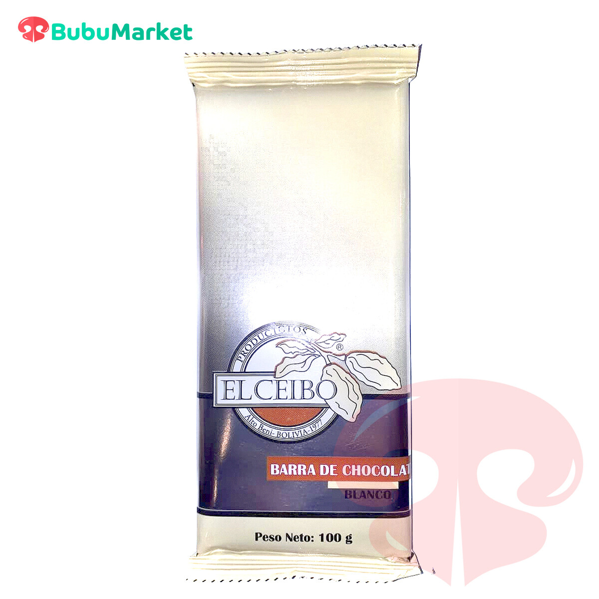 BARRA DE CHOCOLATE BLANCO EL CEIBO 100 GR. BARRA DE CHOCOLATE BLANCO EL CEIBO 100 GR.