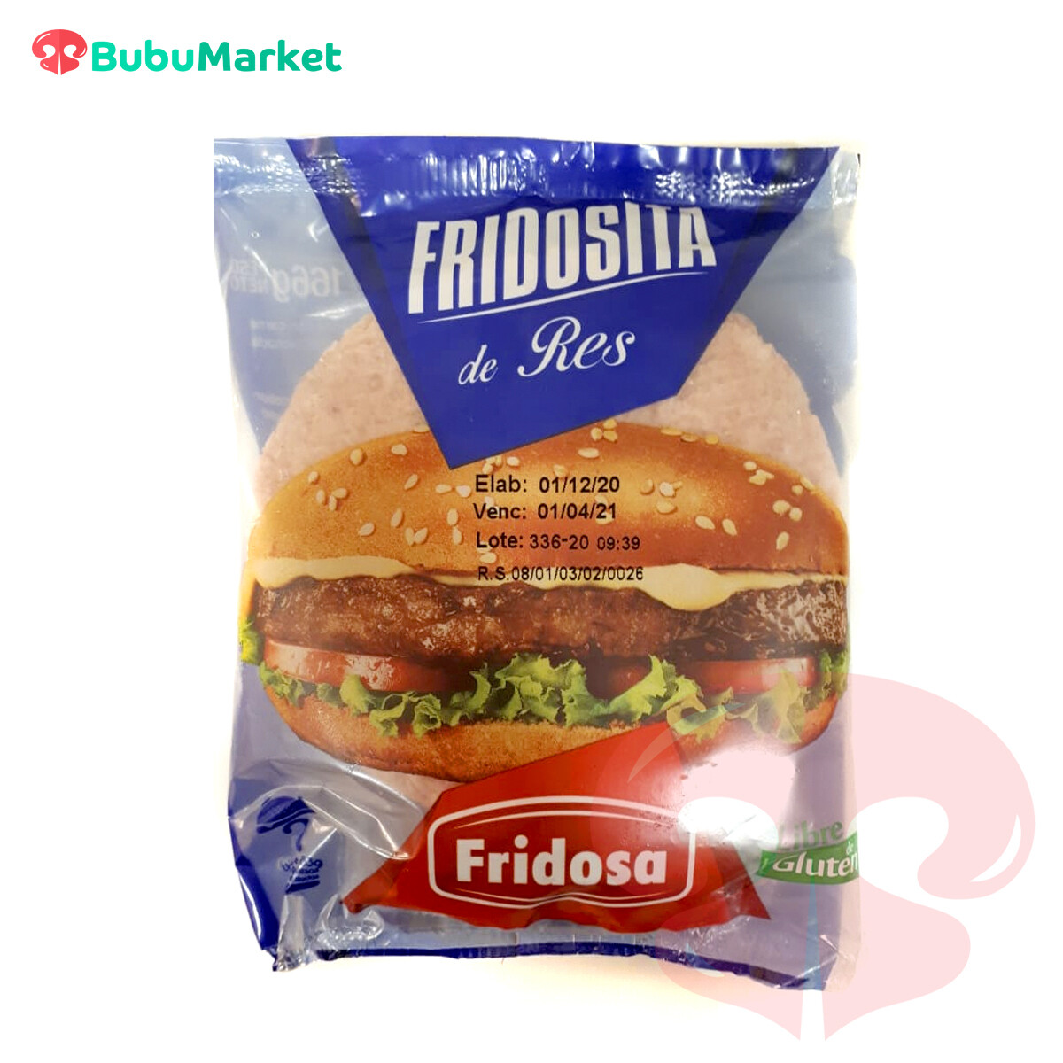 HAMBURGUESA FRIDOSA FRIDOSITA DE RES PACK 2 U. HAMBURGUESA FRIDOSA FRIDOSITA DE RES PACK 2 U.