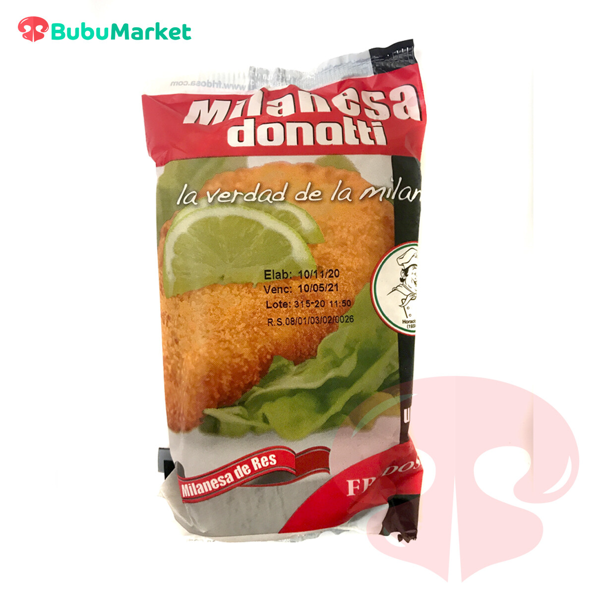 MILANESA DE RES DONATTI FRIDOSITA FRIDOSA BOLSA 2 U. MILANESA DE RES DONATTI FRIDOSITA FRIDOSA BOLSA 2 U.