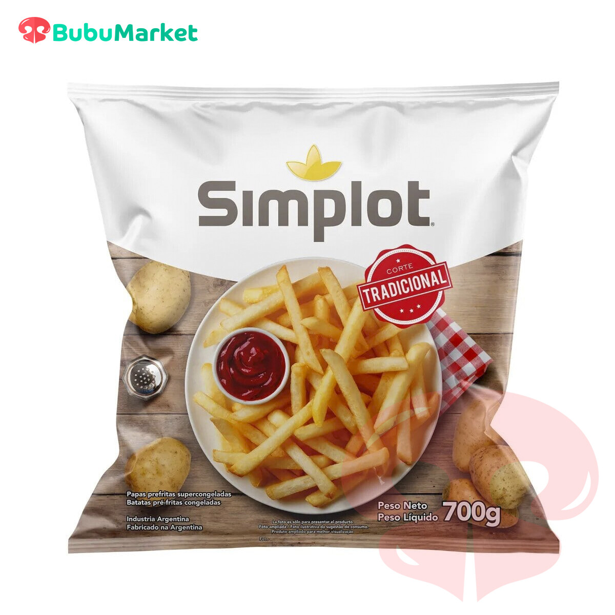 PAPAS FRITAS CONGELADAS SIMPLOT 10 mm. FRIDOSA BOLSA DE 700 GR. PAPAS FRITAS CONGELADAS SIMPLOT 10 mm. FRIDOSA BOLSA DE 700 GR.