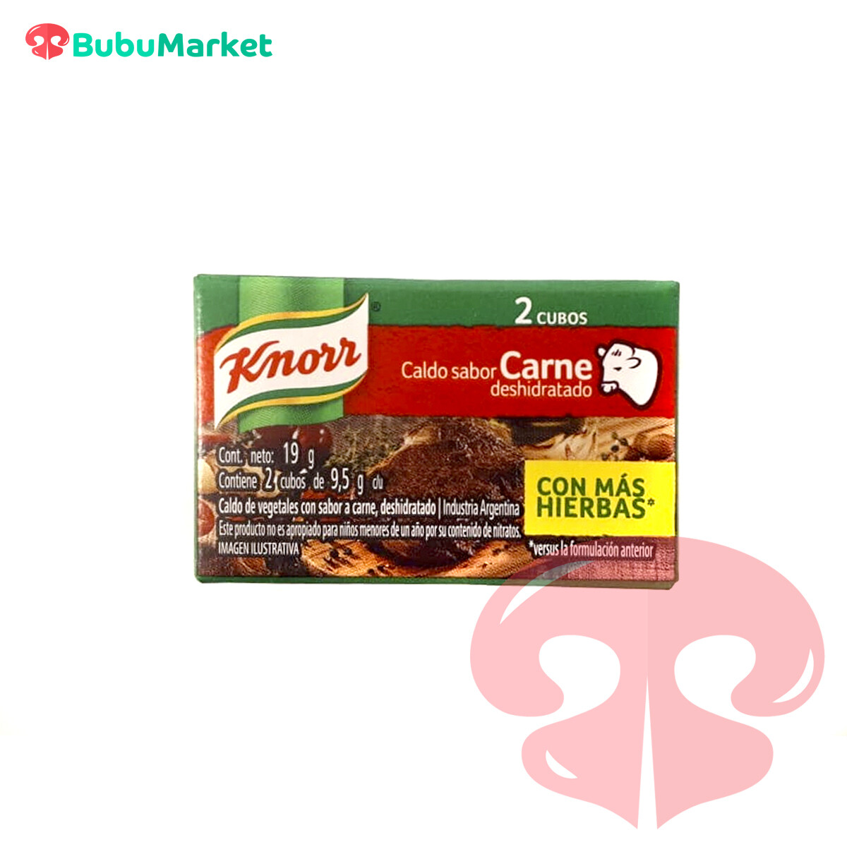 CALDO KNORR DE CARNE CUBITOS 19 GR. CALDO KNORR DE CARNE CUBITOS 19 GR.