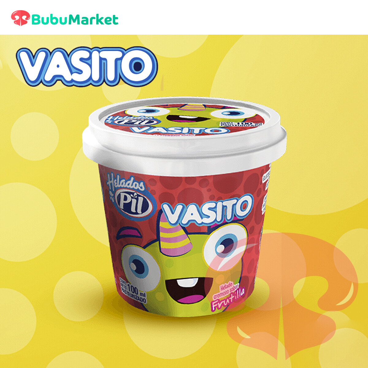 HELADO PIL VASITO DE FRUTILLA 100 ML. HELADO PIL VASITO DE FRUTILLA 100 ML.