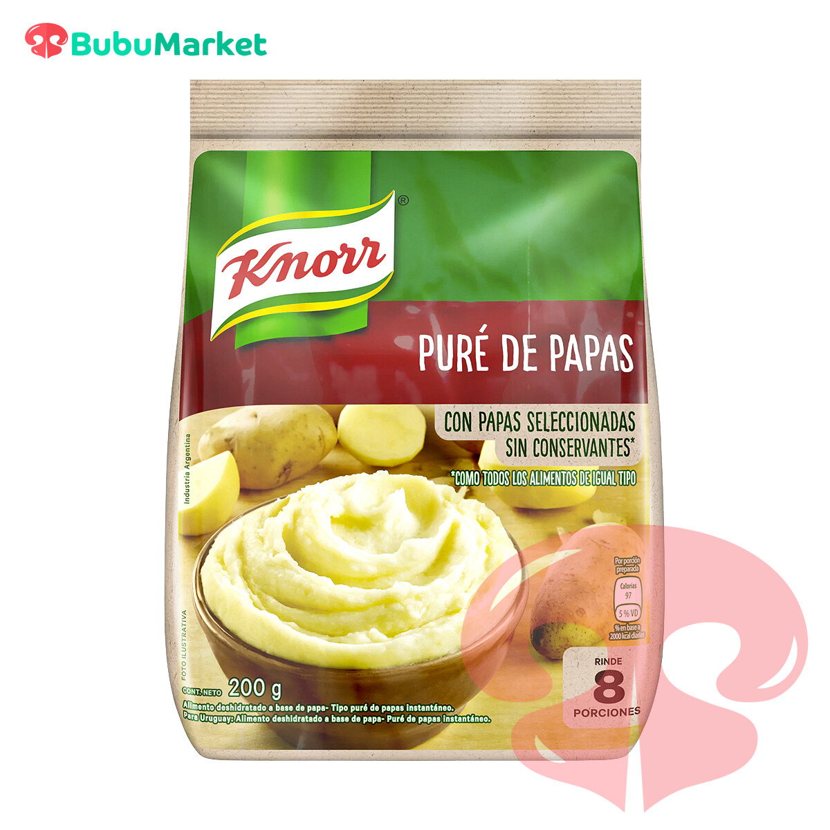 PURE DE PAPAS KNORR 200 GR. PURE DE PAPAS KNORR 200 GR.