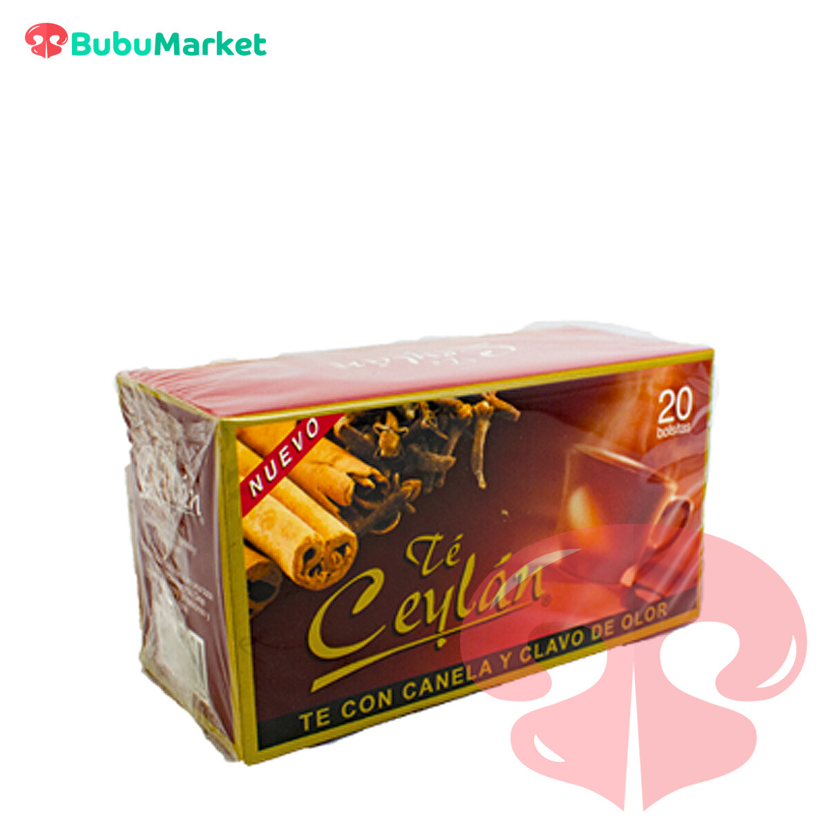 TE CEYLAN CON CANELA Y CLAVO DE OLOR CAJITA DE 20 U. TE CEYLAN CON CANELA Y CLAVO DE OLOR CAJITA DE 20 U.