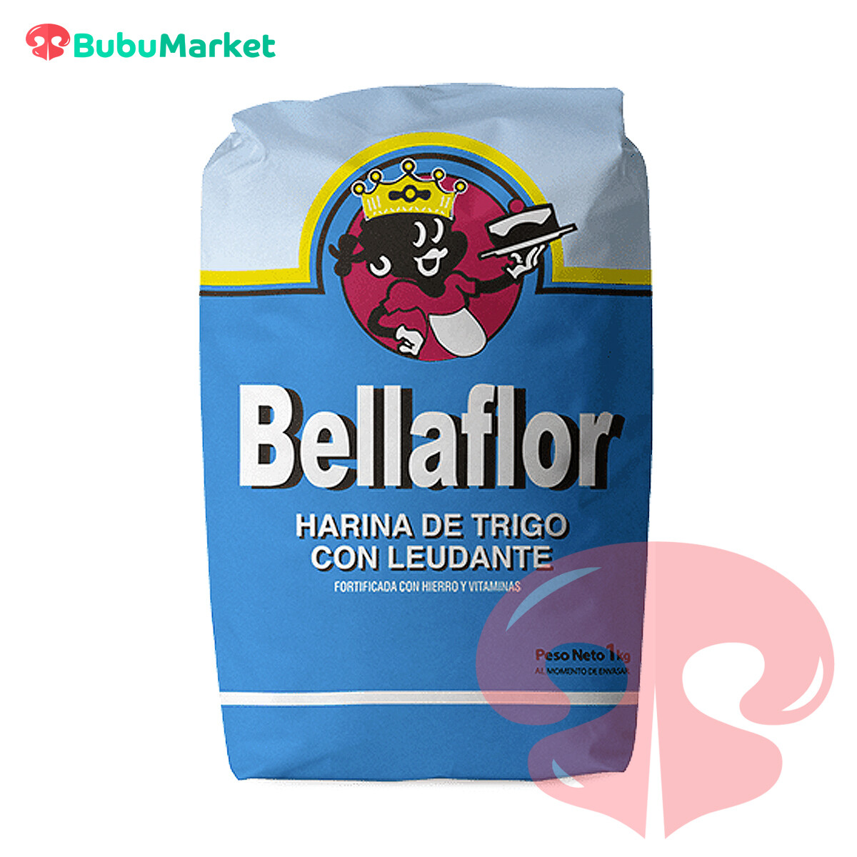 HARINA DE TRIGO CON LEUDANTE BELLAFLOR 1 K. HARINA DE TRIGO CON LEUDANTE BELLAFLOR 1 K.