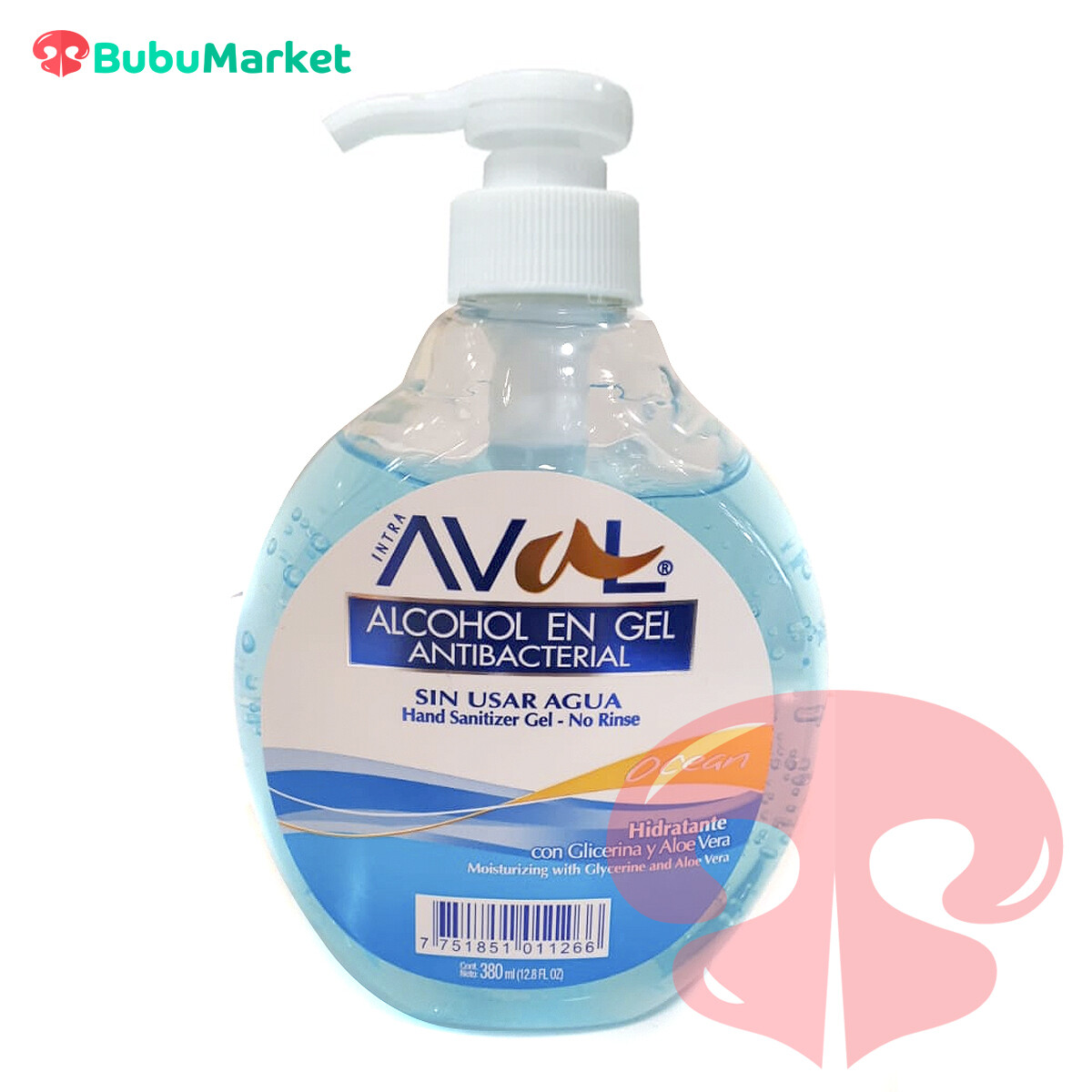 ALCOHOL EN GEL ANTIBACTERIAL AVAL OCEAN 380 ML. ALCOHOL EN GEL ANTIBACTERIAL AVAL OCEAN 380 ML.