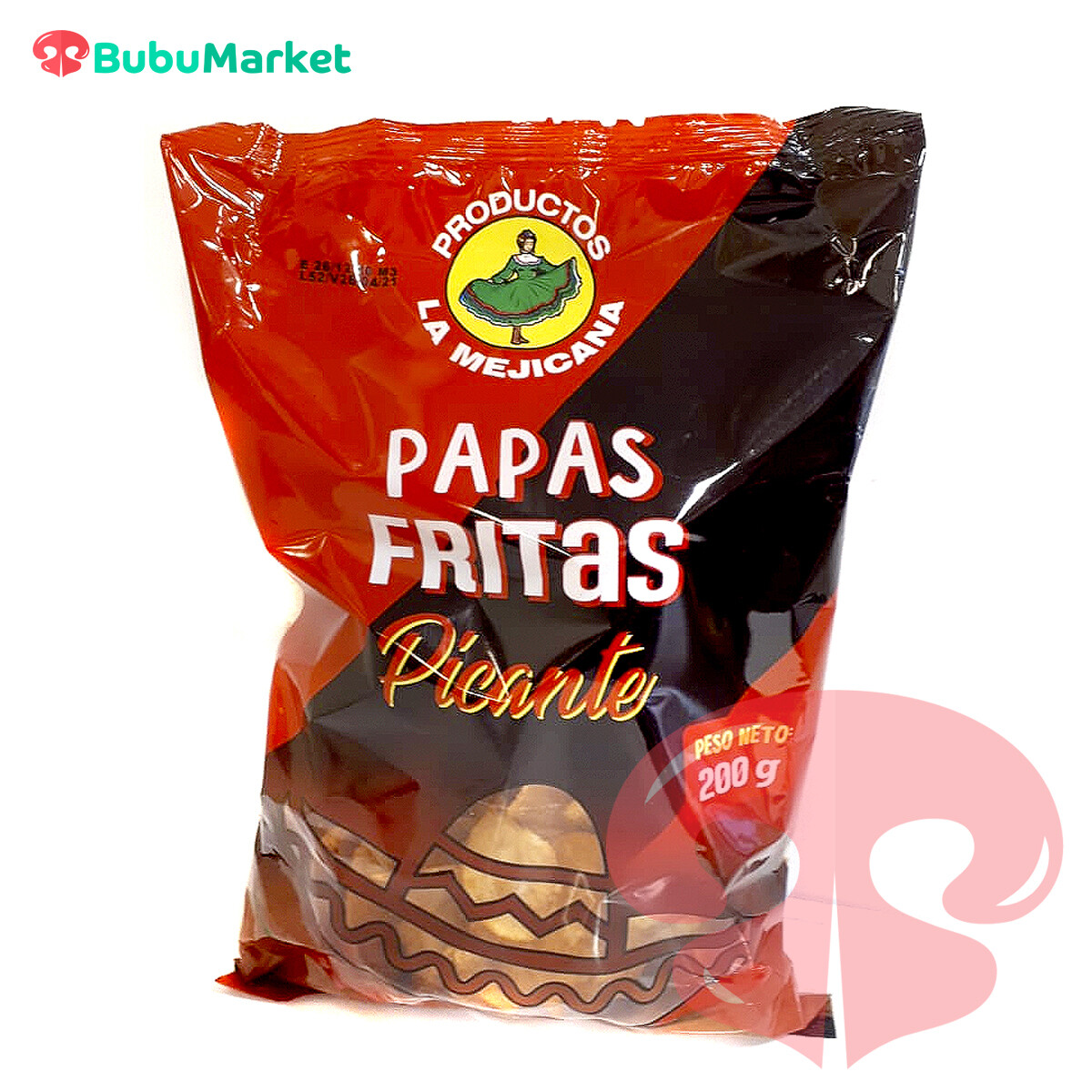 PAPAS FRITAS PICANTES LA MEJICANA 200 GR. PAPAS FRITAS PICANTES LA MEJICANA 200 GR.