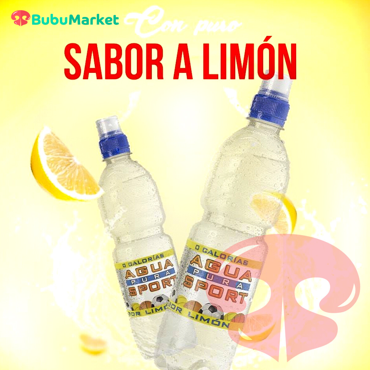 AGUA SPORT SABOR LIMON 600 ML. AGUA SPORT SABOR LIMON 600 ML.