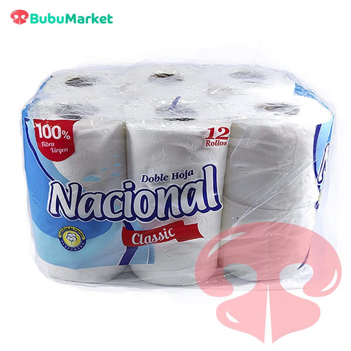PAPEL HIGIENICO DOBLE HOJA NACIONAL CLASISIC 12 ROLLOS PAPEL HIGIENICO DOBLE HOJA NACIONAL CLASISIC 12 ROLLOS