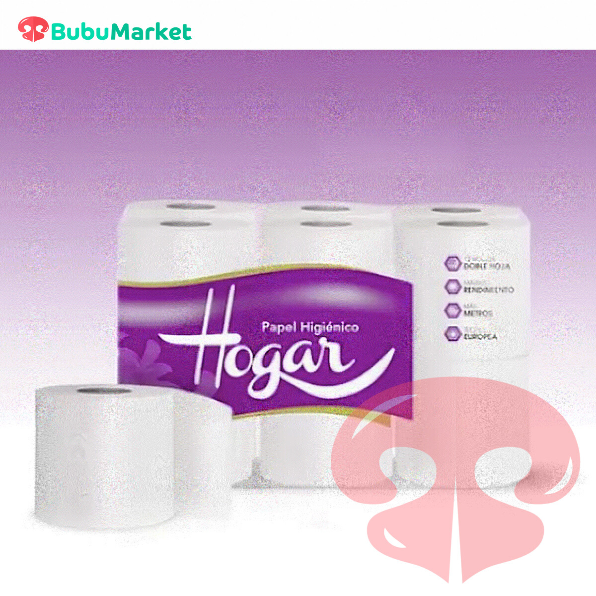 PAPEL HIGIENICO HOGAR MEGA 12 ROLLOS PAPEL HIGIENICO HOGAR MEGA 12 ROLLOS