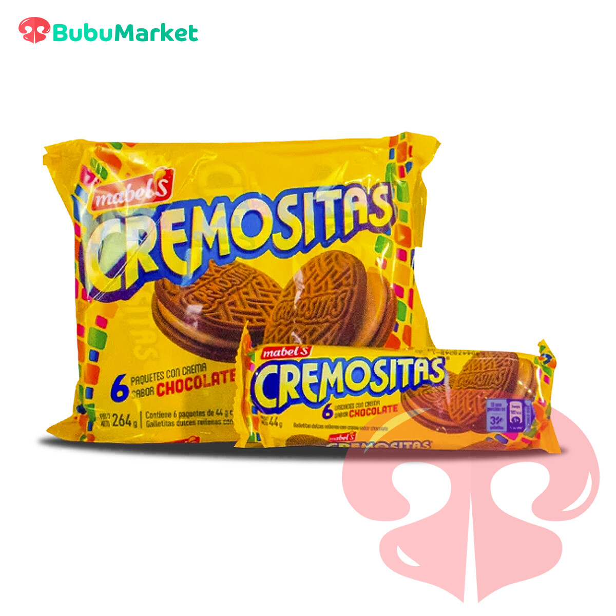 GALLETAS CREMOSITAS MABELS CHOCOLATE 38 GR. X1 GALLETAS CREMOSITAS MABELS CHOCOLATE 38 GR. X1