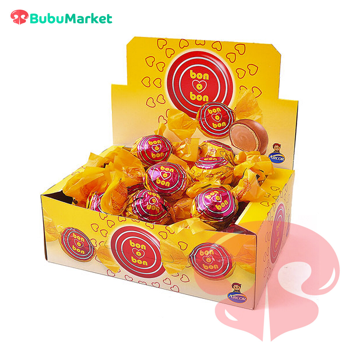 CAJA DE BOMBONES BON O BON LECHE 450 GR. CAJA DE BOMBONES BON O BON LECHE 450 GR.