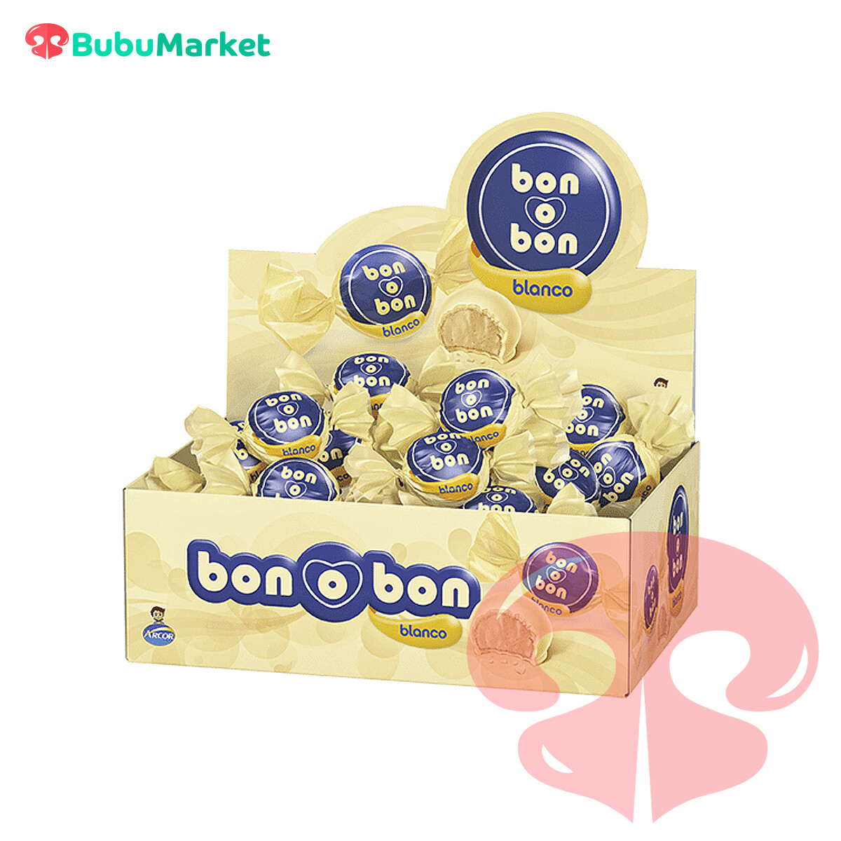 CAJA DE BOMBONES BON O BON BLANCO 450 GR. CAJA DE BOMBONES BON O BON BLANCO 450 GR.