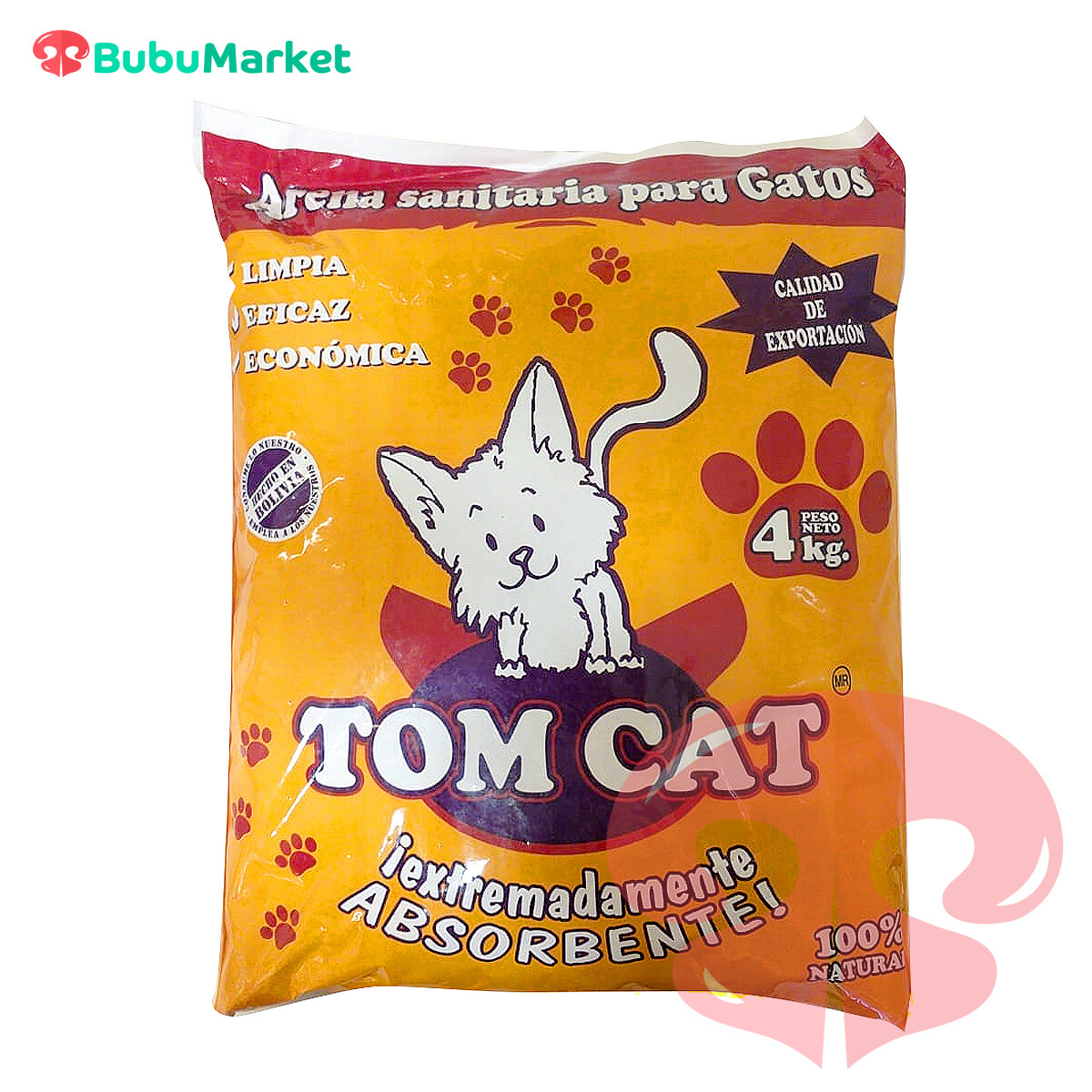 TOM CAT ARENA PARA GATOS BOLSA 4 KG. TOM CAT ARENA PARA GATOS BOLSA 4 KG.
