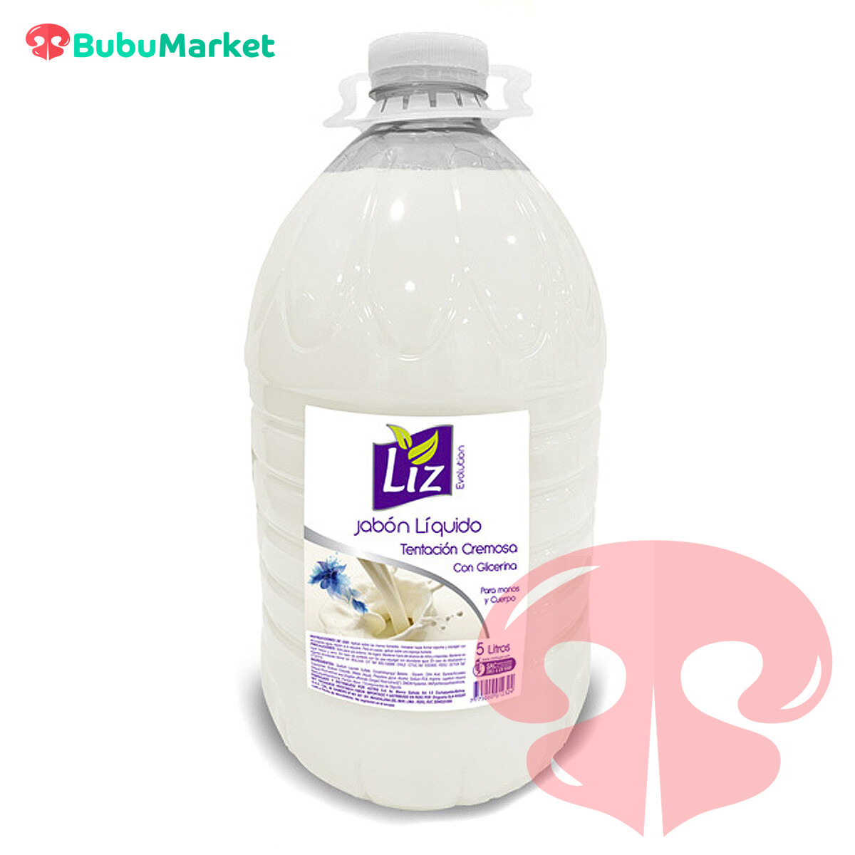 JABON LIQUIDO LIZ ANTIBACTERIAL TENTACIÓN CREMOSA 5 L. JABON LIQUIDO LIZ ANTIBACTERIAL TENTACIÓN CREMOSA 5 L.