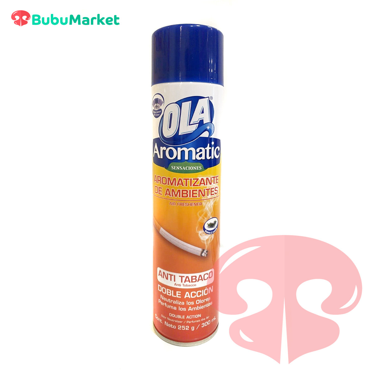 AMBIENTADOR OLA AROMATIC ANTI TABACO DE 300 ML. AMBIENTADOR OLA AROMATIC ANTI TABACO DE 300 ML.