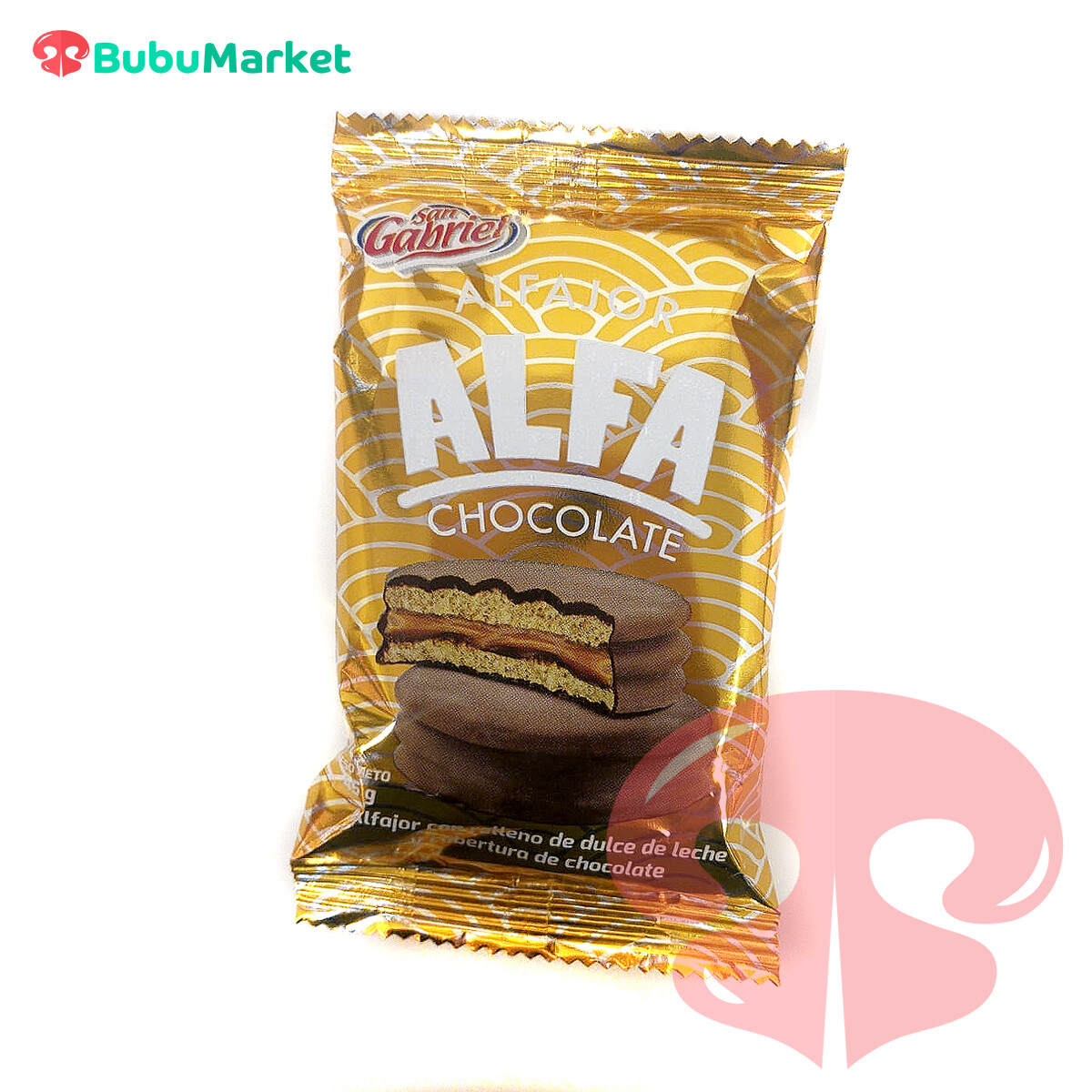 ALFAJOR ALFA CHOCOLATE SAN GABRIEL 45 GR. ALFAJOR ALFA CHOCOLATE SAN GABRIEL 45 GR.