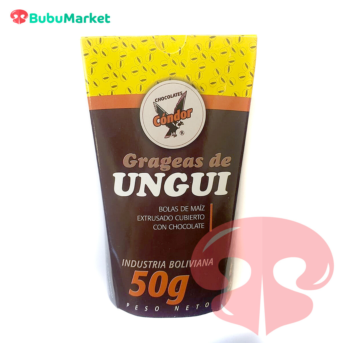 GRAGEAS DE UNGUI CHOCOLATE CONDOR EN VASO DE 50 GR. GRAGEAS DE UNGUI CHOCOLATE CONDOR EN VASO DE 50 GR.