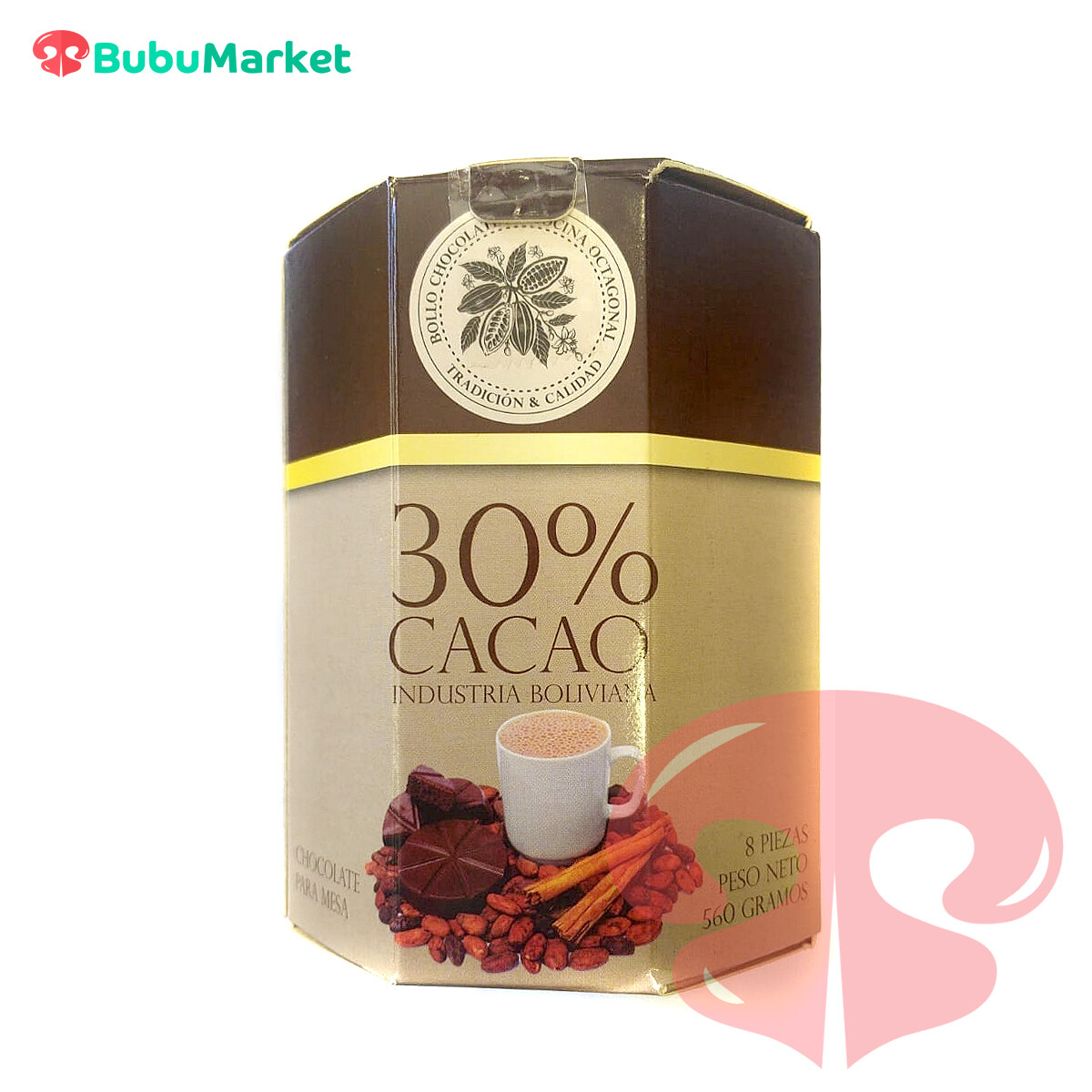 BOLLO CHOCOLATE DE COCINA OCTAGONAL EL CONDOR 30% CACAO 8PZAS. 570 GR. BOLLO CHOCOLATE DE COCINA OCTAGONAL EL CONDOR 30% CACAO 8PZAS. 570 GR.