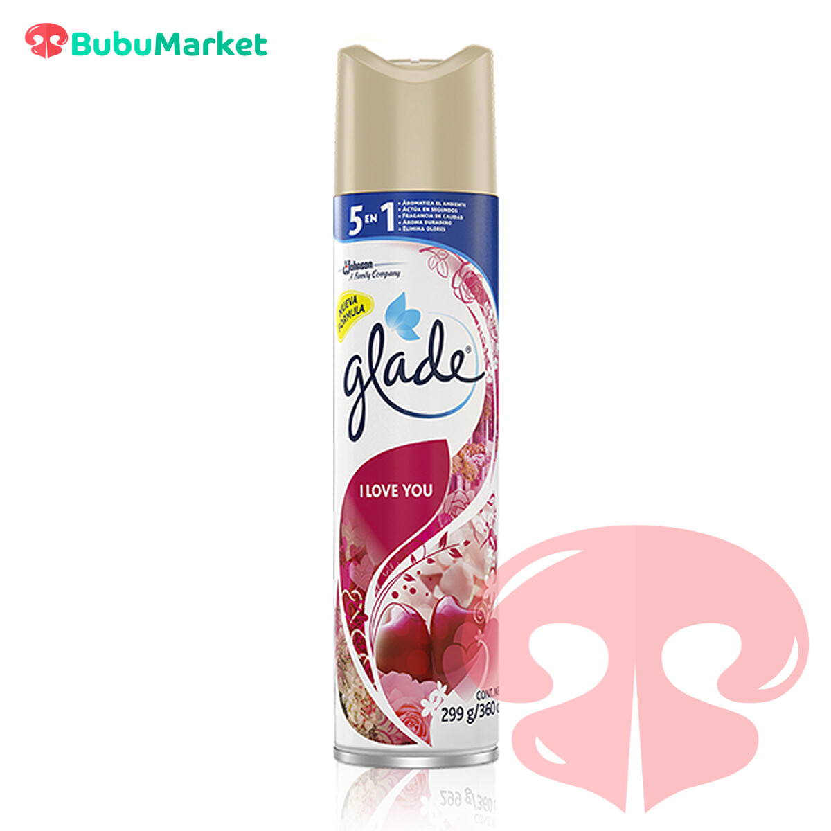 AMBIENTADOR GLADE I LOVE YOU 360 CC. AMBIENTADOR GLADE I LOVE YOU 360 CC.