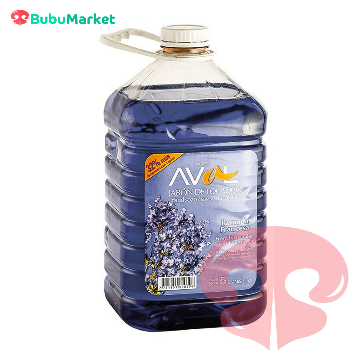JABON LIQUIDO AVAL LAVANDA 5 L. JABON LIQUIDO AVAL LAVANDA 5 L.