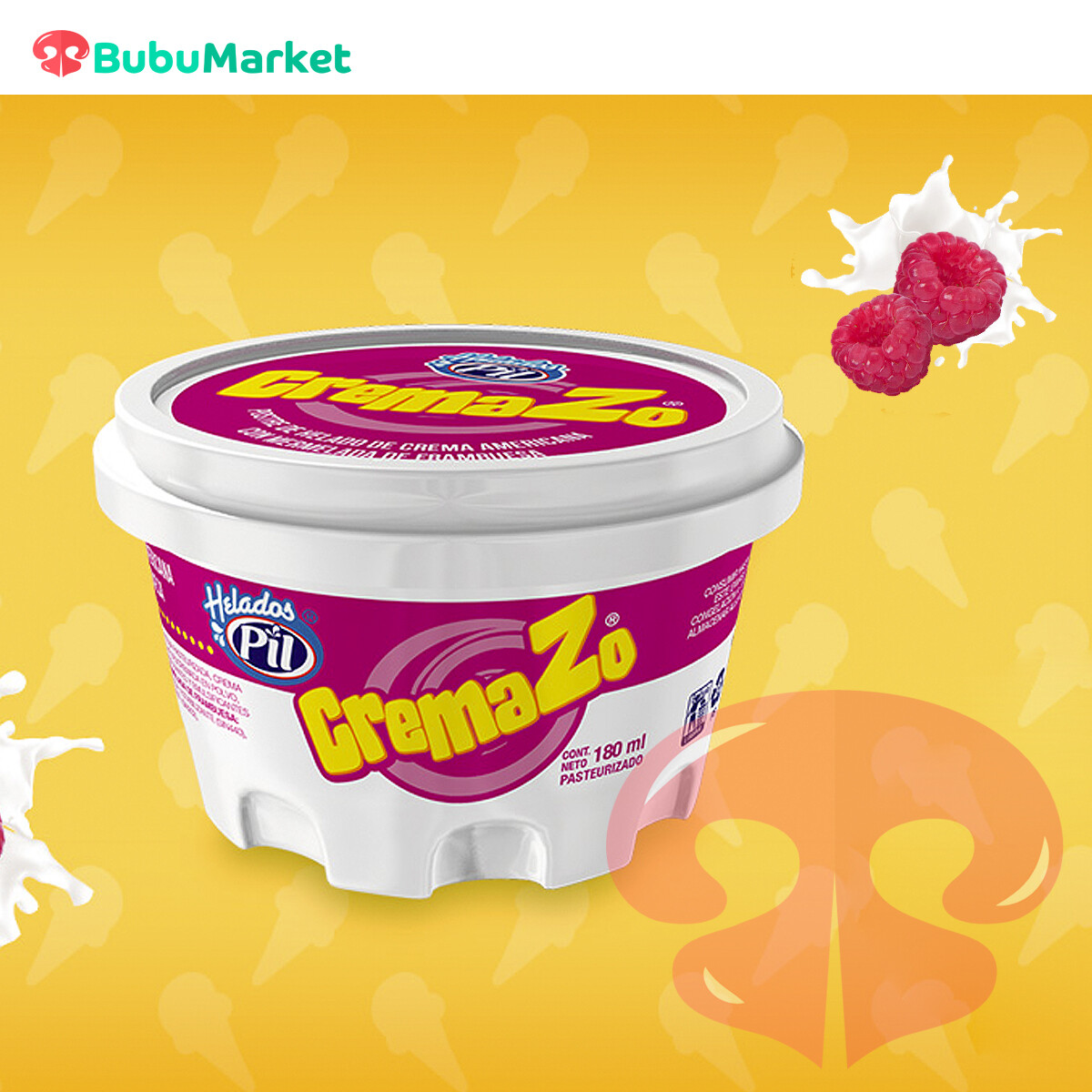 HELADO PIL CREMAZO FRAMBUESA VASO 180 ML. HELADO PIL CREMAZO FRAMBUESA VASO 180 ML.