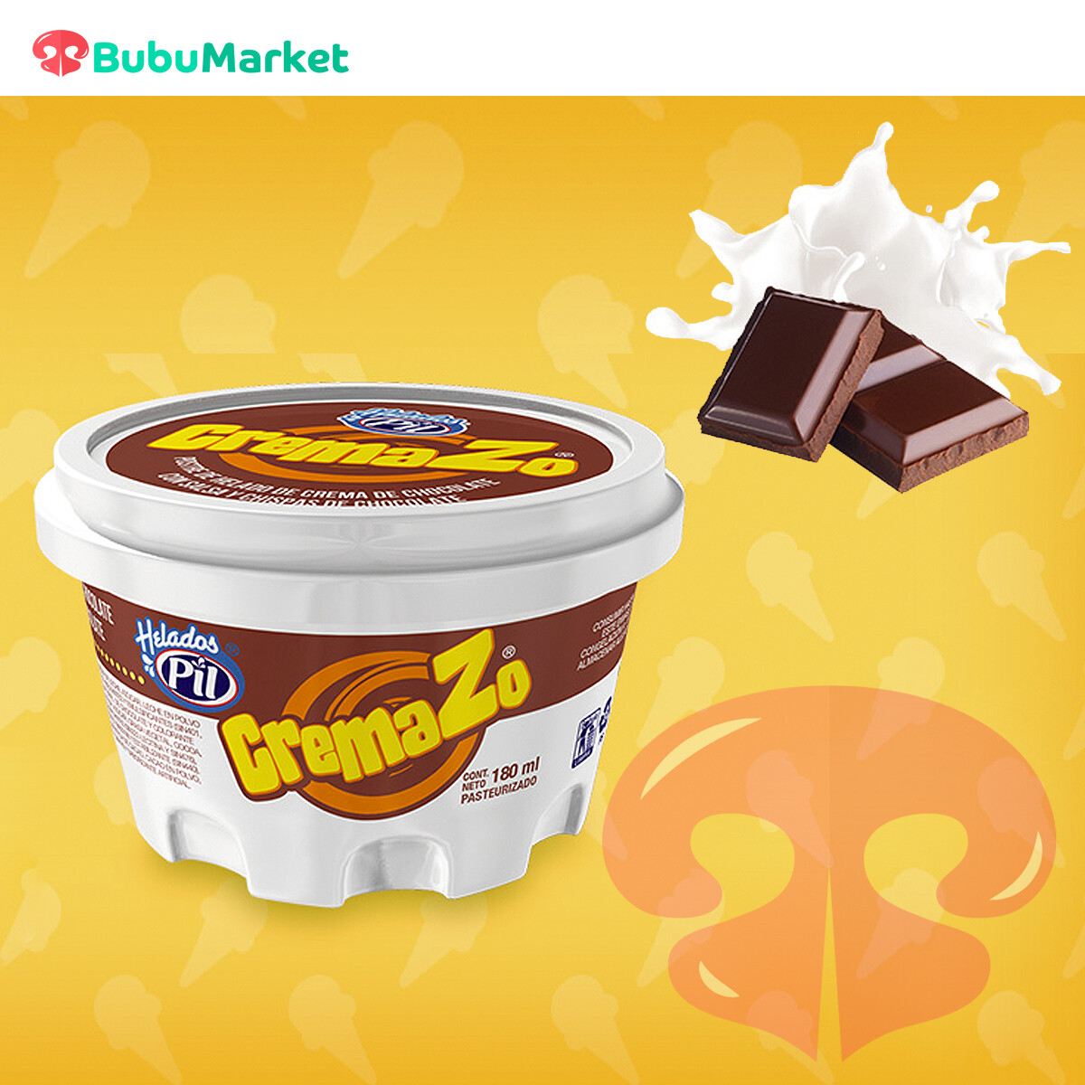 HELADO PIL CREMAZO CHOCOLATE VASO 180 ML. HELADO PIL CREMAZO CHOCOLATE VASO 180 ML.