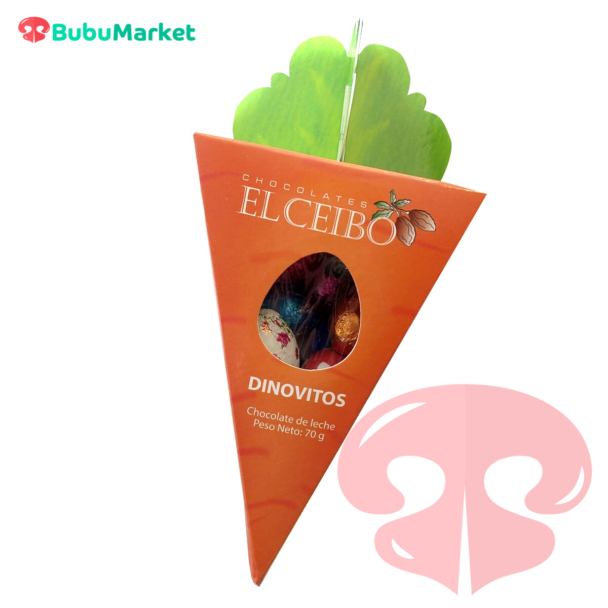 DINOVITOS ZANAHORIA CEIBO CHOCOLATE 70 GR. DINOVITOS ZANAHORIA CEIBO CHOCOLATE 70 GR.