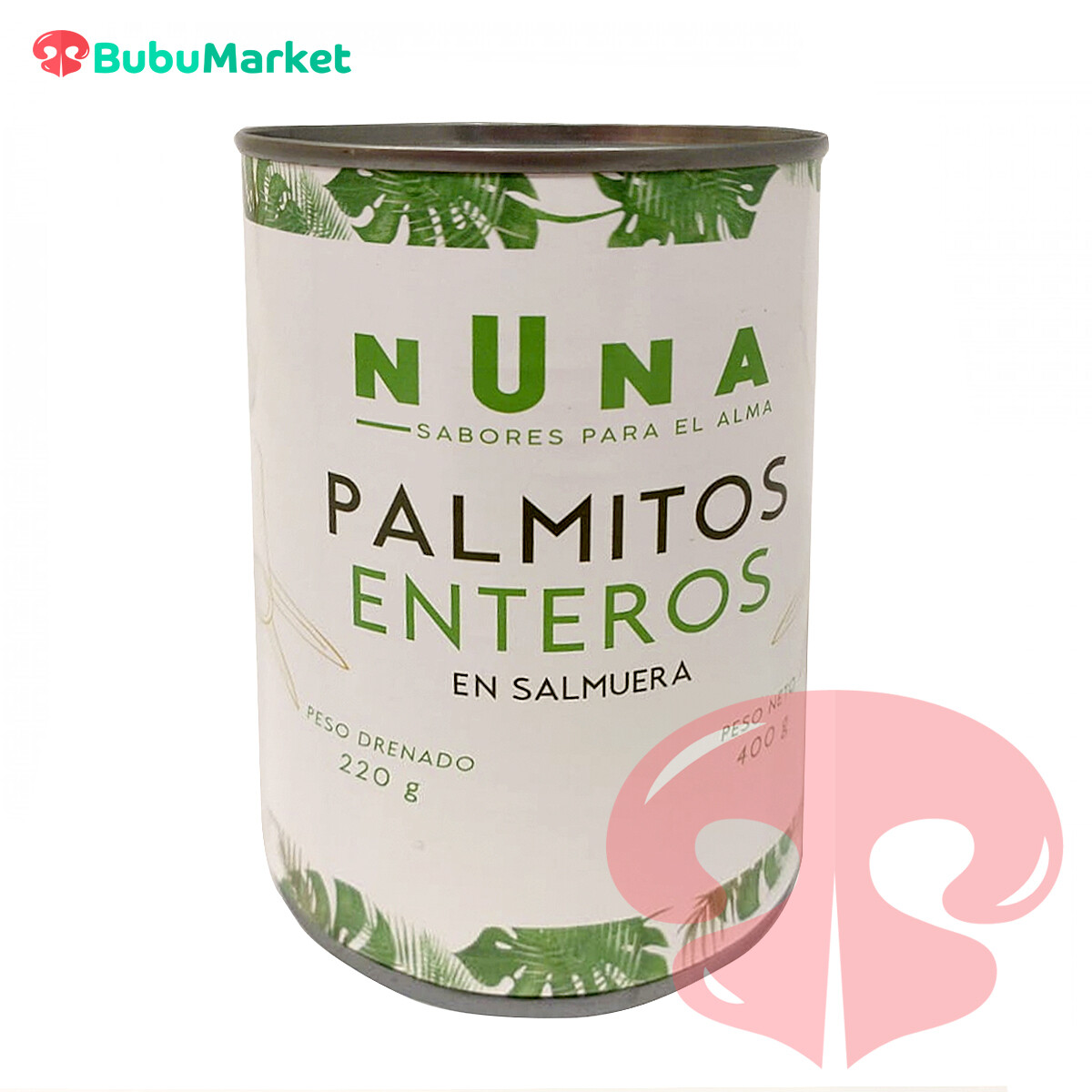 PALMITOS ENTEROS NUNA 400 GR. PALMITOS ENTEROS NUNA 400 GR.
