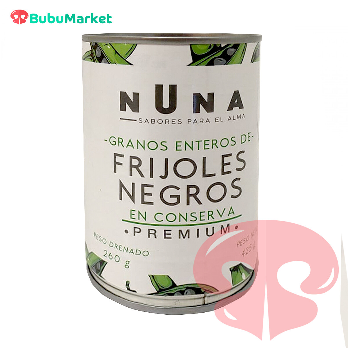 FRIJOLES NEGROS EN CONSERVA NUNA 425 GR. FRIJOLES NEGROS EN CONSERVA NUNA 425 GR.