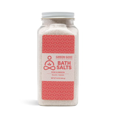 Bath Salts - Rose & Hibiscus 16oz