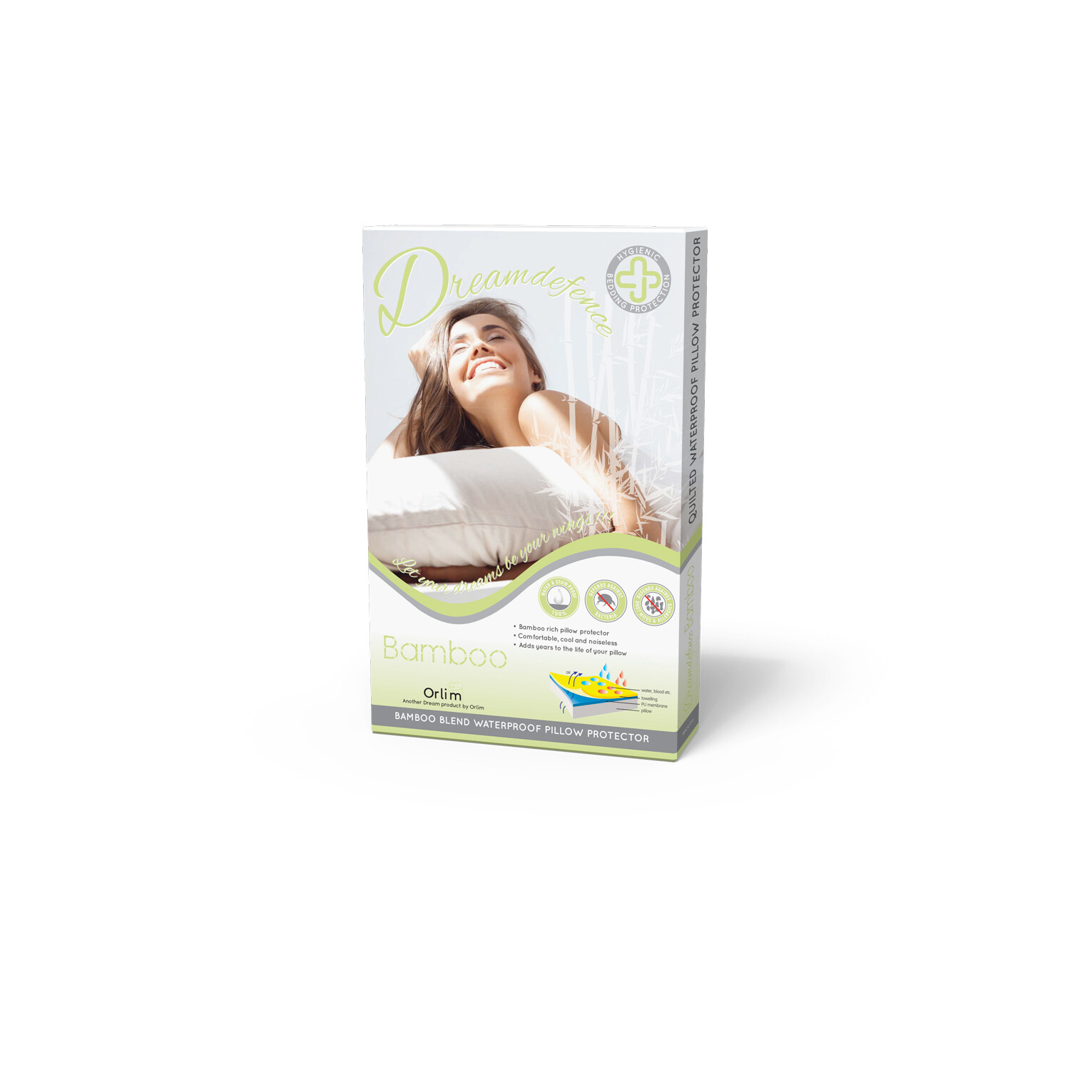 DreamDefence Bamboo Blend Waterproof Pillow Protector