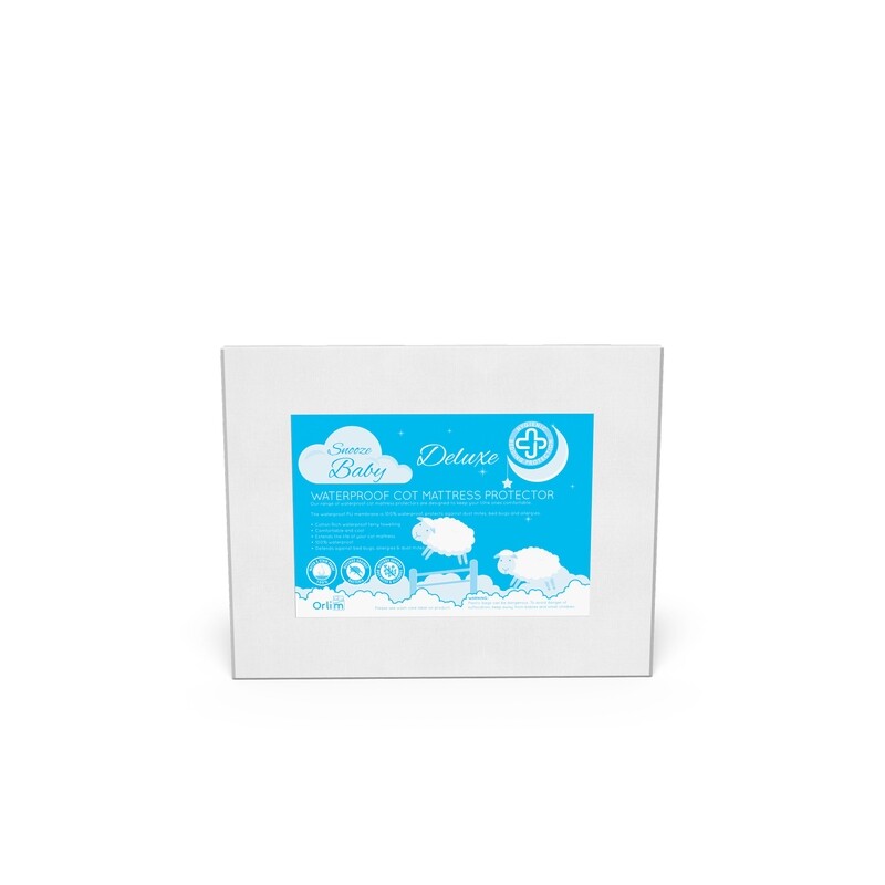 Snooze Baby DELUXE Waterproof Cot Mattress Protector