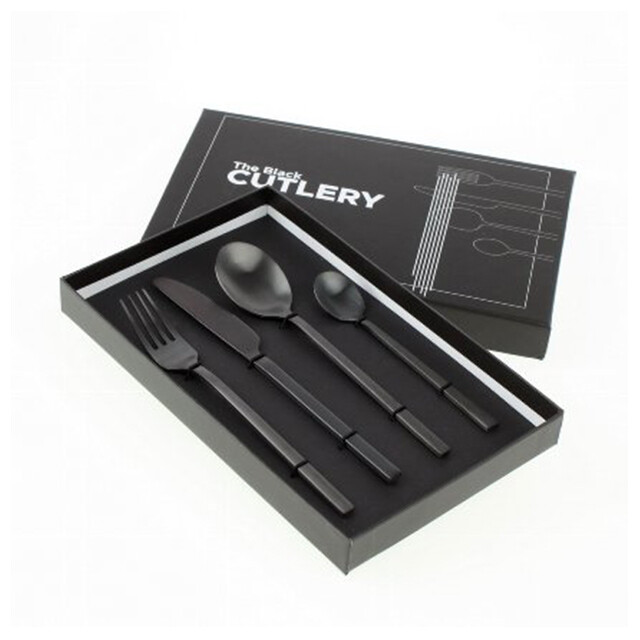 Werner Voss Black Cultery Besteckset 4-teilig Werner Voss Black Cultery Besteckset 4-teilig