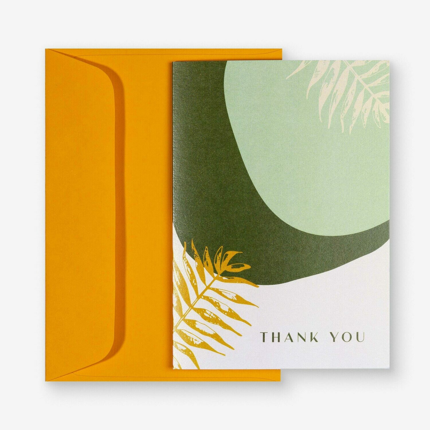 Home Quartier Klappkarte - Thank you green-orange