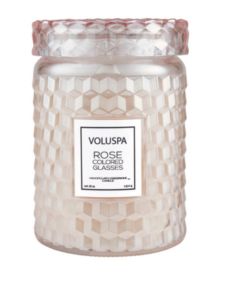 Voluspa Rose Colored Glasses Large Jar Candle