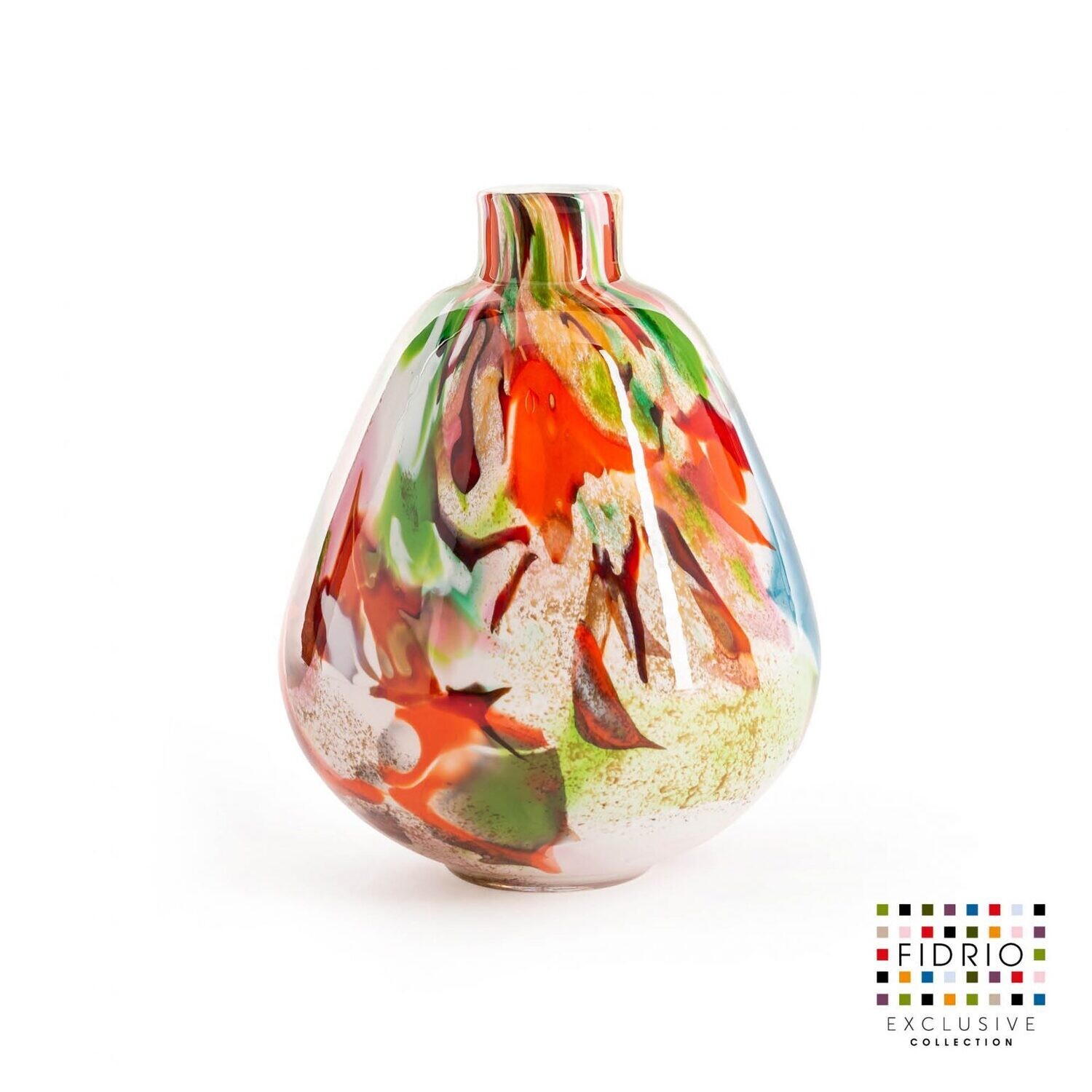 Fidrio Vase Pear Scissors Mixed Colours Medium