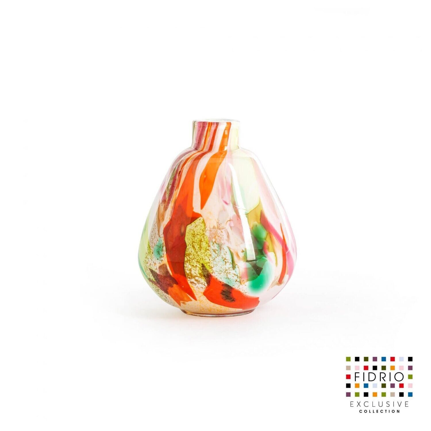 Fidrio Vase Pear Scissors Mixed Colours small