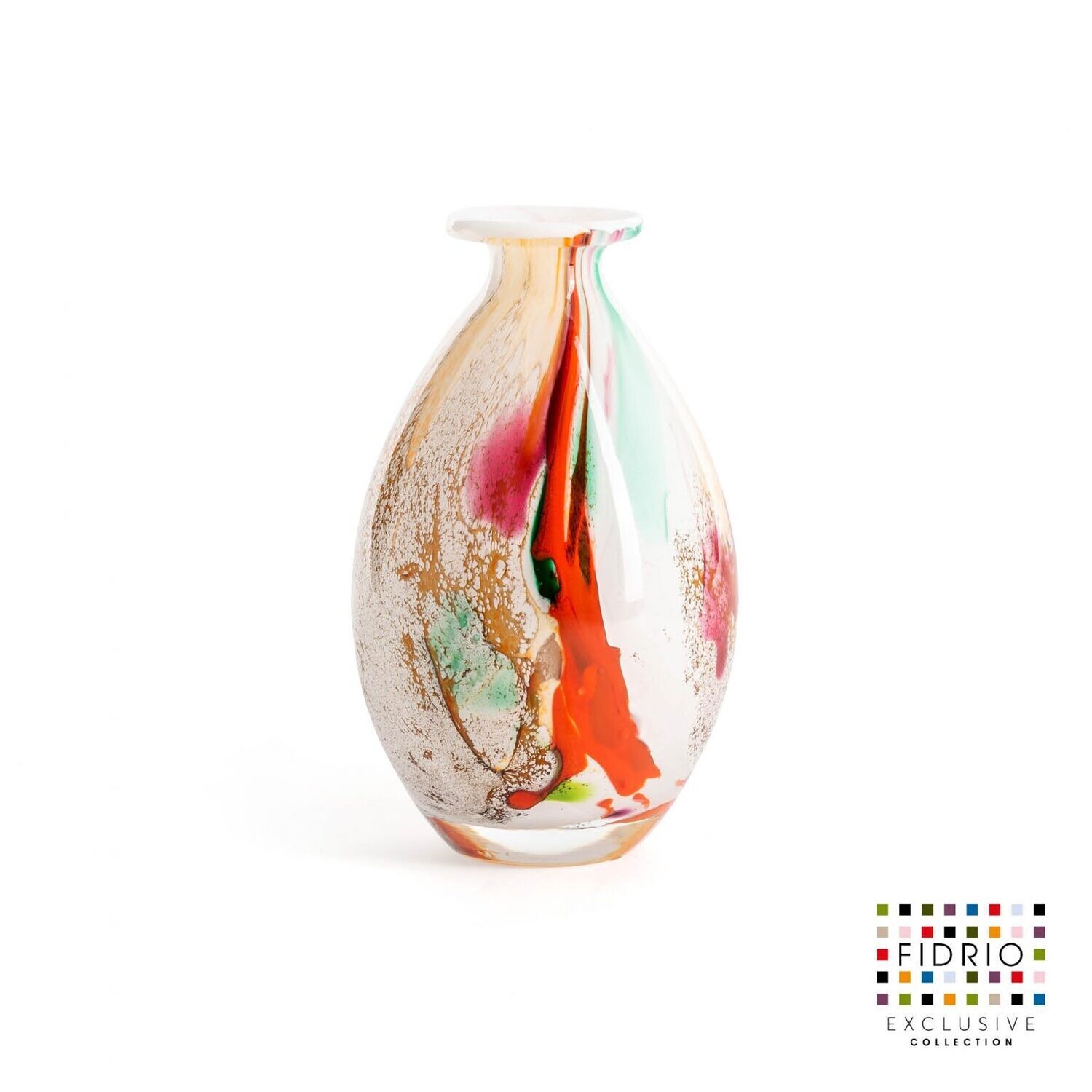 Fidrio Vase Drop Mixed Colours Small